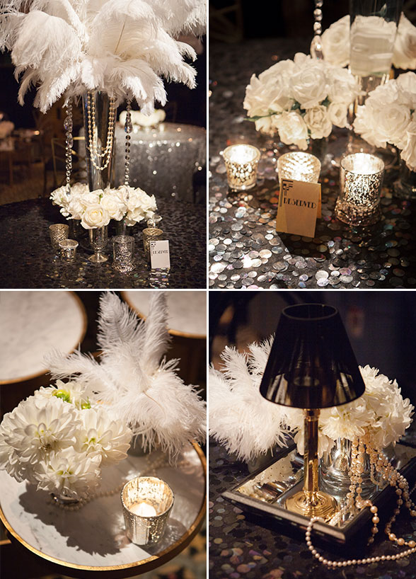 Gatsby Themed Wedding or Bridal Shower Ideas: Classic and 